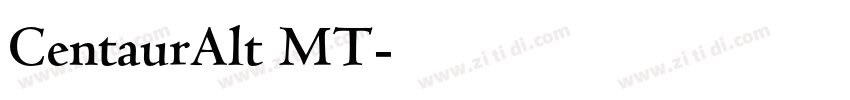 CentaurAlt MT字体转换